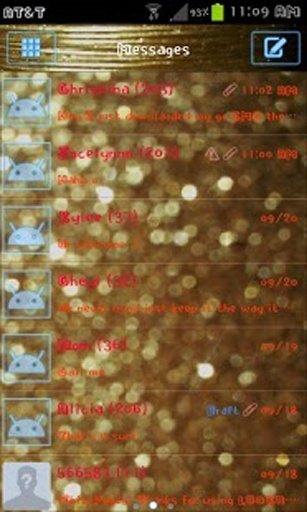 Gold Glitter Theme截图2