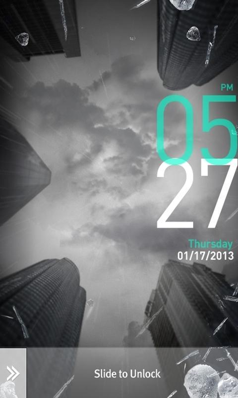 MxLock Theme Sky_Hail截图3