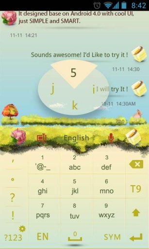 GO Keyboard colorpradise theme截图6