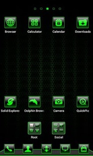 Mean Green Theme Go Launcher截图7