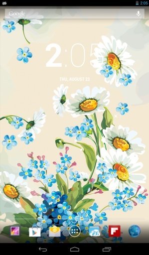 Purple Flower Live Wallpaper截图7