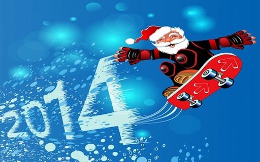 Skateboard Santa Claus截图5