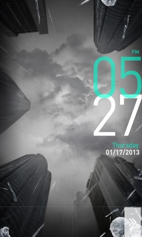 MxLock Theme Sky_Hail截图4