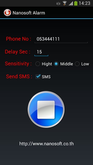 Nanosoft Alarm กันขโมยรถ截图1