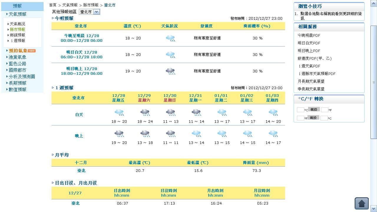 台北未来天气预报截图1