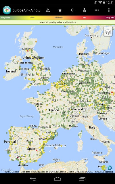 EuropeAir - Air Quality Europe截图5