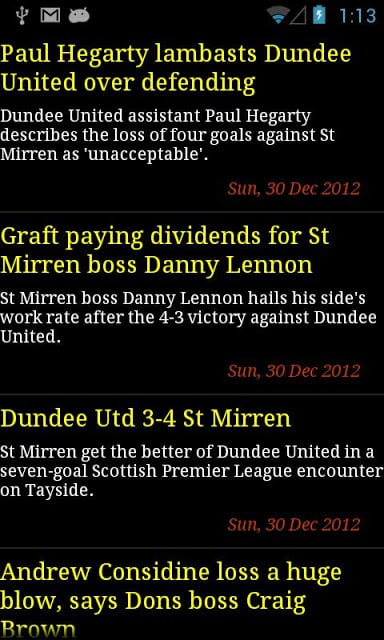 Scottish football news截图5