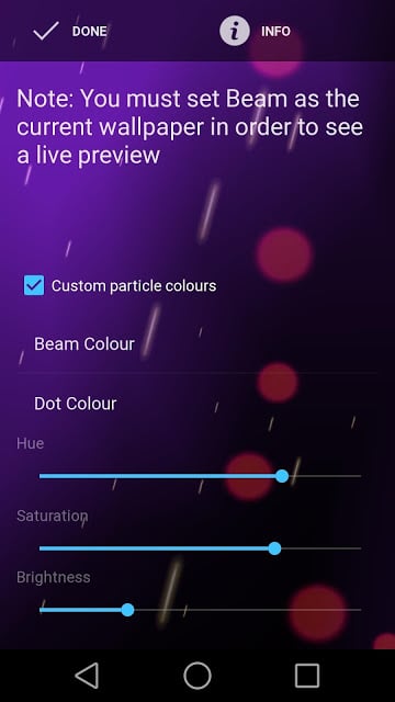 Beam Live Wallpaper截图1