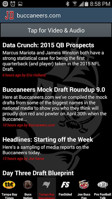 JD's Tampa Bay Buccaneers News截图1