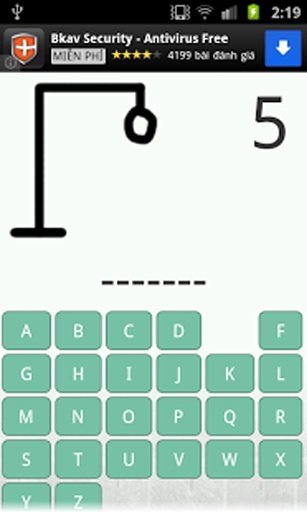 Hangman style Free game截图3