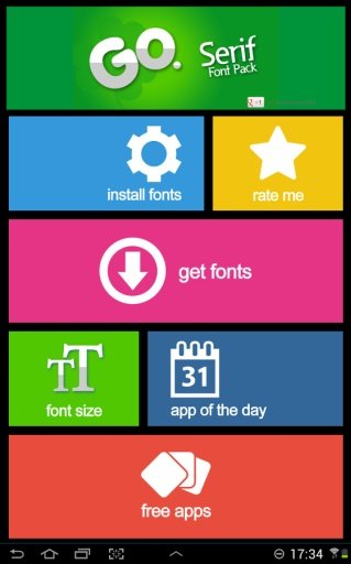 Go Launcher Serif Font Pack截图3