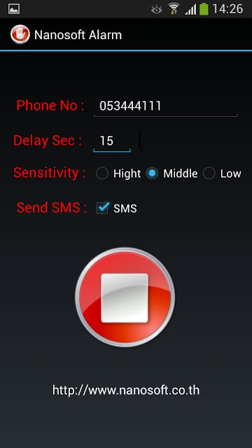 Nanosoft Alarm กันขโมยรถ截图3