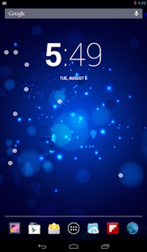 Blue Bokeh Live Wallpaper截图5