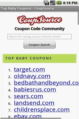 Baby Coupons, Diaper Deals Mom截图2