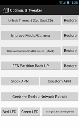 Optimus G Tweaker - G Tools截图4