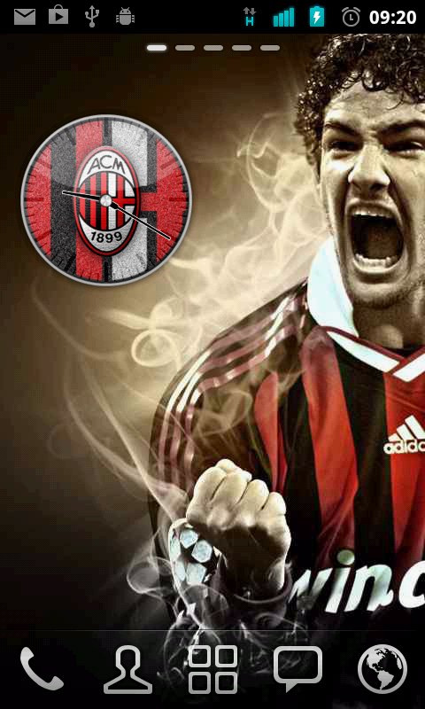 AC Milan Analog Clock Widget截图4