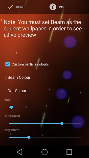 Beam Live Wallpaper截图2