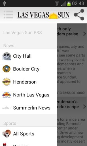 Las Vegas Sun RSS截图3