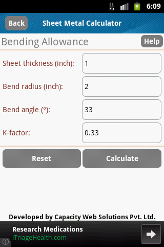 Sheet Metal Calculator截图2