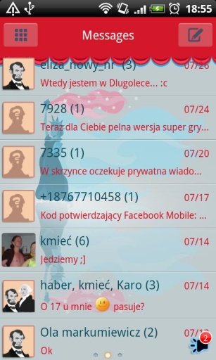 GO SMS Pro American Theme Free截图4