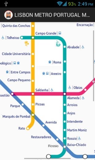 LISBON METRO PORTUGAL MAP HD截图1