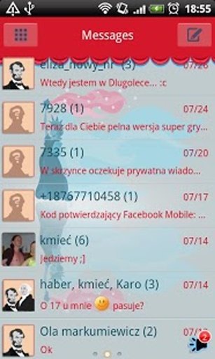 GO SMS Pro American Theme Free截图6