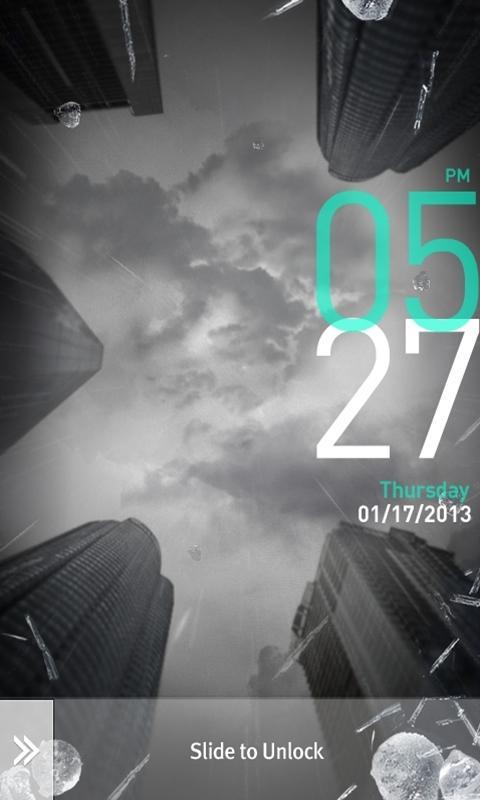 MxLock Theme Sky_Hail截图1