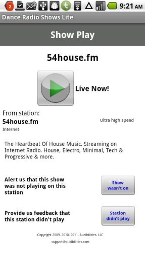 Dance Radio Shows - Lite截图1