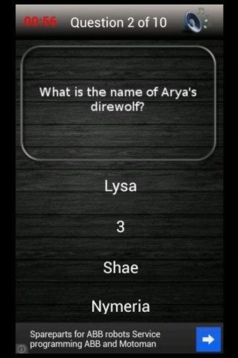 Game of Thrones Trivia I截图4