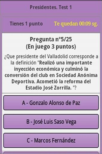 Real Valladolid Trivial截图5