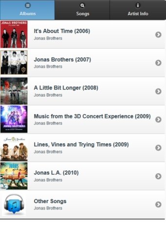 Jonas Brothers All Lyrics截图2