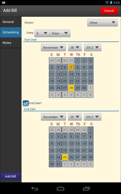 Bills Vs Income Free截图6