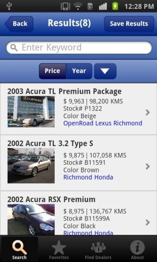 Richmond Auto Mall Car Search截图2