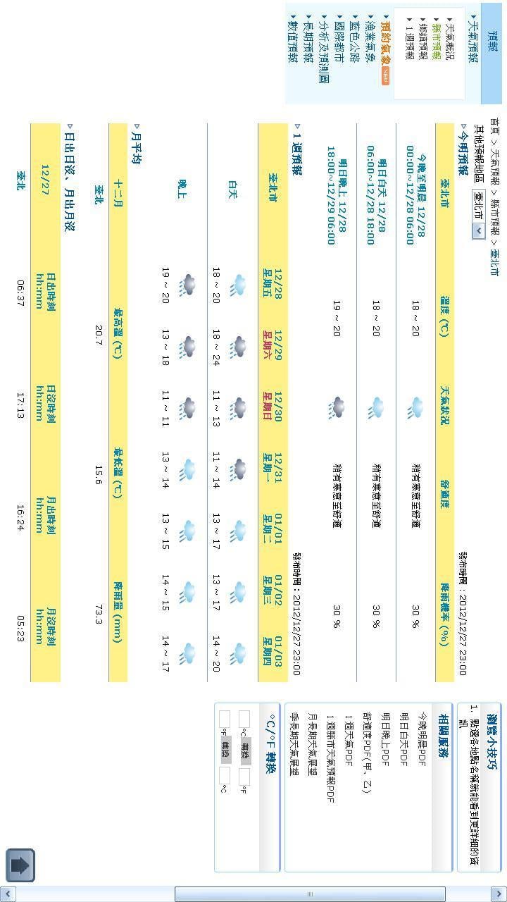 台北未来天气预报截图3