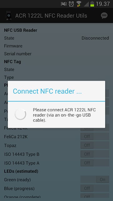 ACR 1222L USB NFC Reader Utils截图1