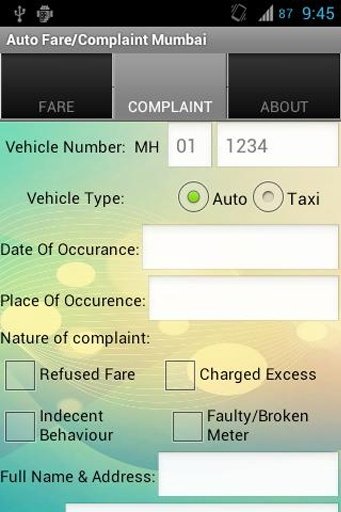 Rickshaw Fare/Complaint Mumbai截图2