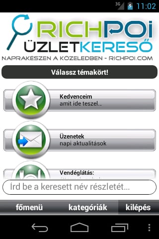 richPOI &uuml;zlet &eacute;s trafikkereső截图1