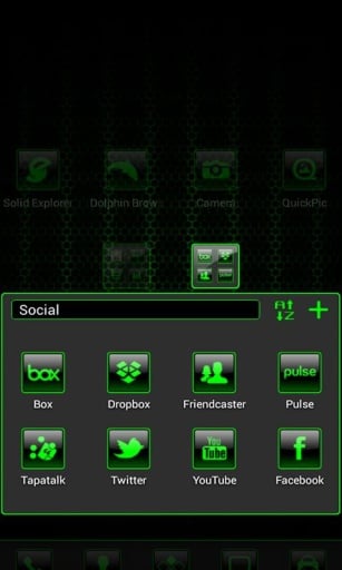 Mean Green Theme Go Launcher截图2