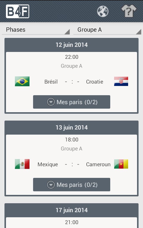 Bet4fun - World Cup'14 Edition截图2