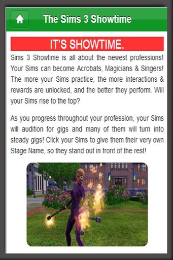 The Sims 3 Showtime Guide截图2