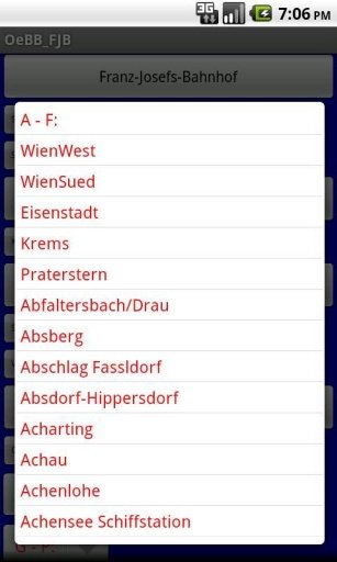 Austrian rail timetable截图1