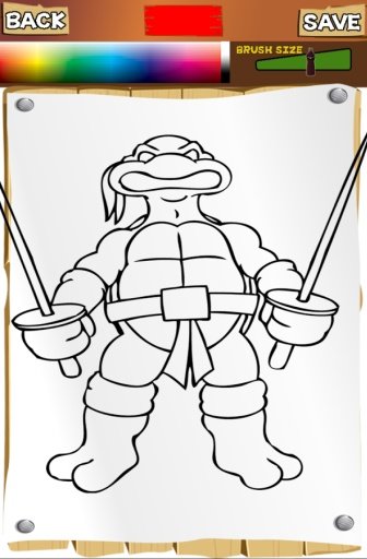 Ninja Coloring Pages Turtles截图4