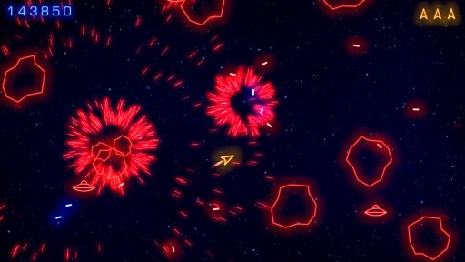 Neon Blast - Asteroid Shooter截图1