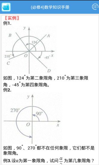 高考数学知识点必修4截图1