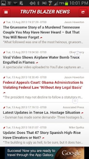 Truth Blazer News Reader截图6