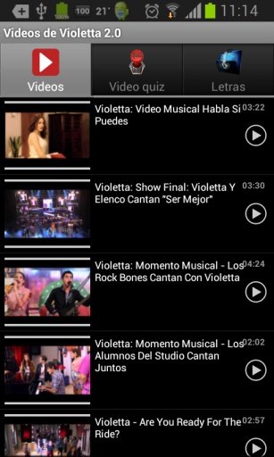 Videos de Violetta截图5