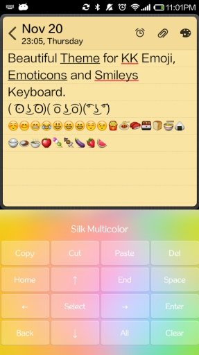 Silk Multicolor Emoji Keyboard截图6