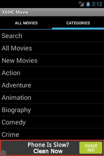 XBMC Cine Player Android截图1