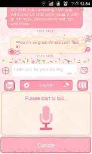 Lovepetal GO Keyboard Theme截图4