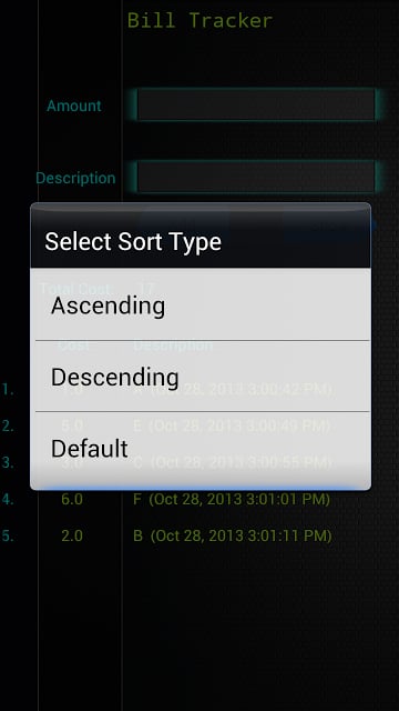Bill Tracker截图2